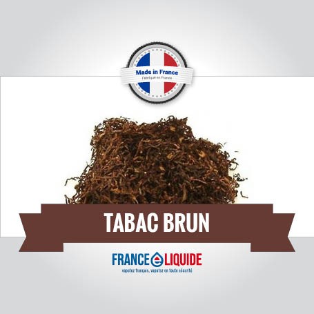 e-liquide tabac brun