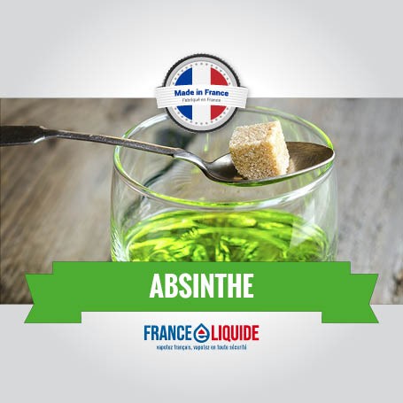 E-liquide français goût absinthe.